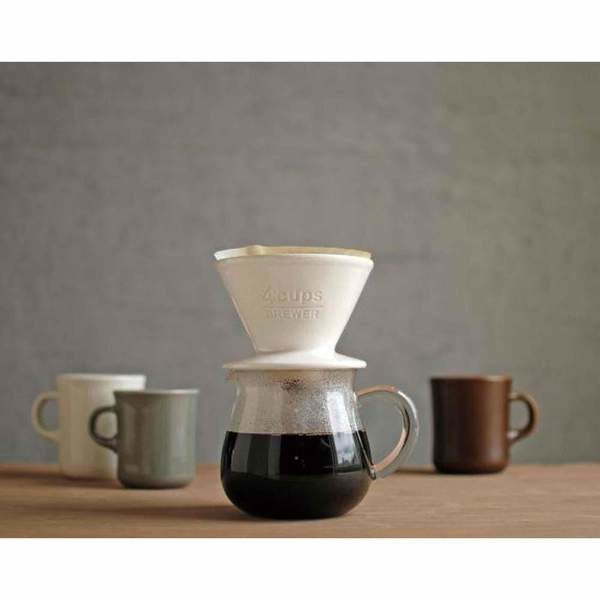 Coffee brewer 4 cups white